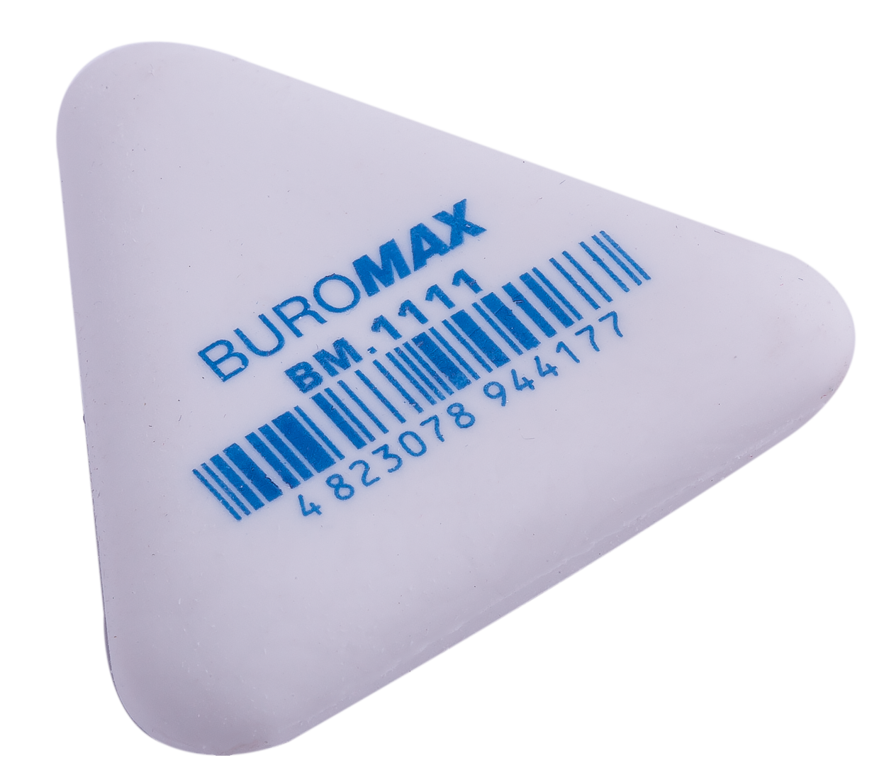 Ластик BUROMAX треугольный 37х37х37х9мм белый BM.1111