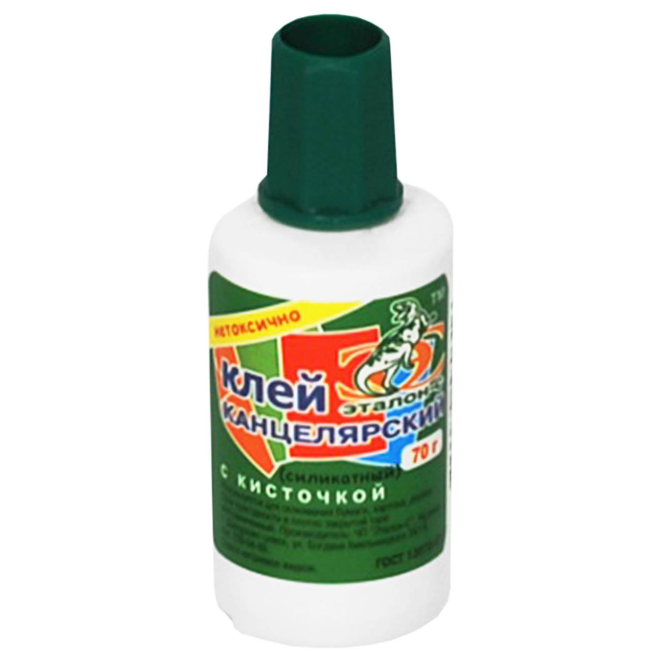Клей канцелярский Эталон-С 70г с кисточкой 58031