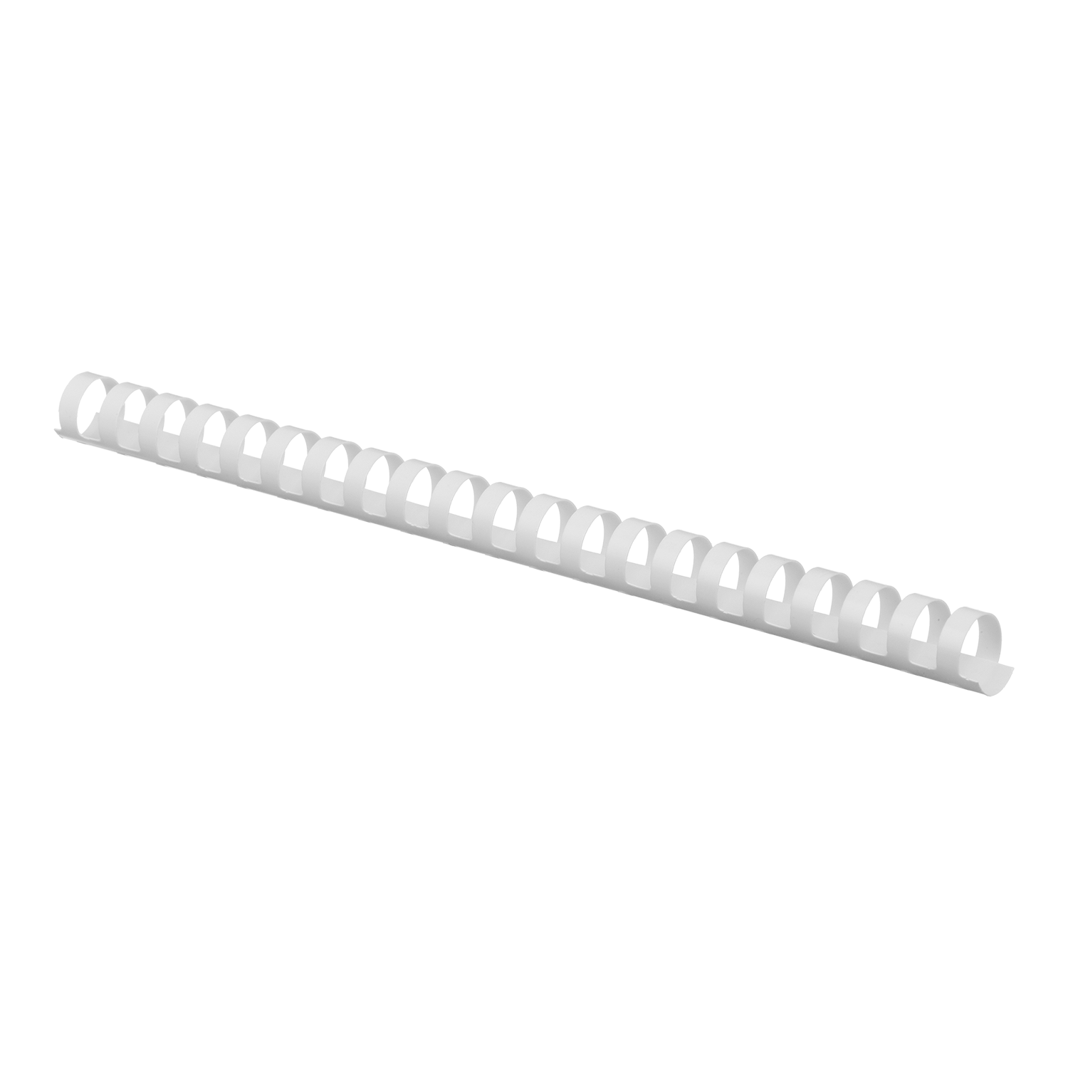 Пружина пластикова для переплетення BUROMAX 19мм 121-150арк біла А4 BM.0506-12