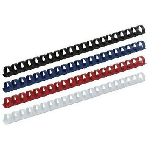 Пружина пластикова для переплетення BUROMAX 19мм 121-150арк біла А4 BM.0506-12