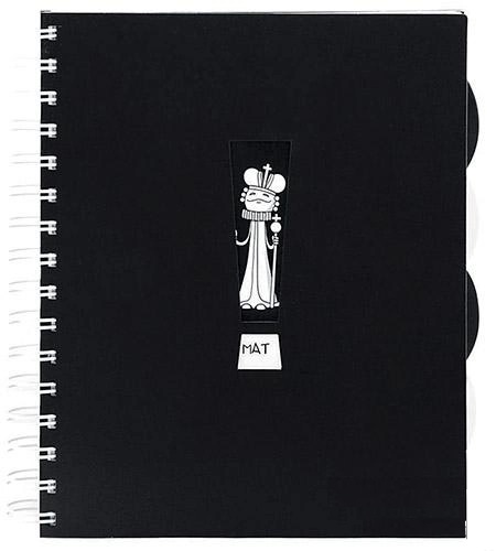 Блокнот ECONOMIX B5 150л 4 распределителя боковая спираль Шахматы E20228-2
