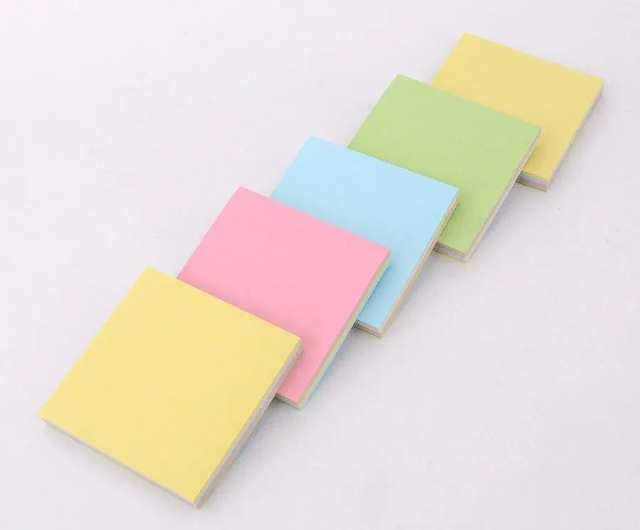 Стикеры однотонные 76х76мм Sticknote