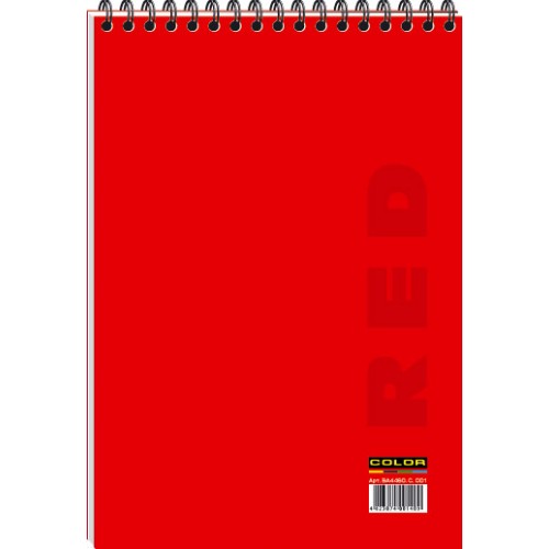 Блокнот Графіка А4 60арк клітинка верхня спіраль COLOR ВА4460