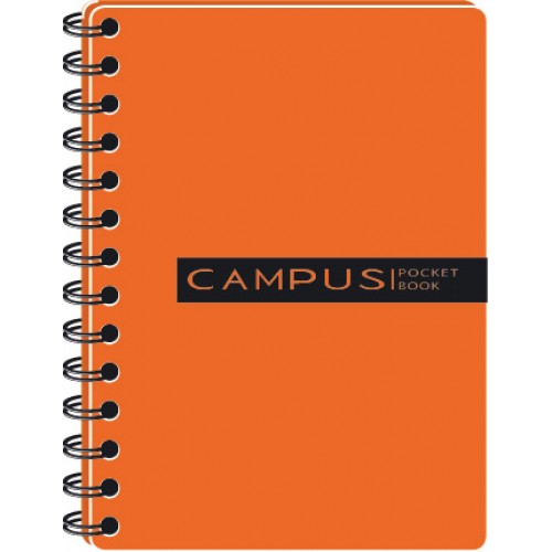 Блокнот Графіка В6 120арк клітина 3 розподілу CAMPUS Pocketbook помаранчевий РВ63120-810