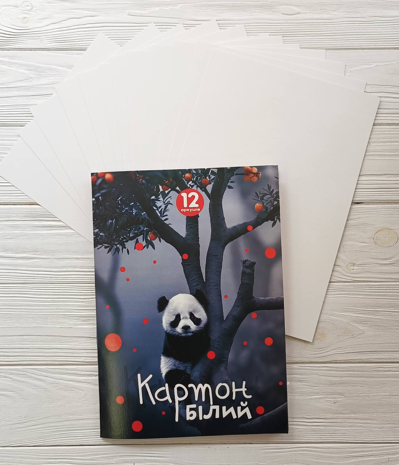 Картон білий АРКУШ А4 12арк 230г 1В602