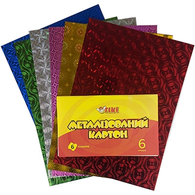 Картон голографічний А4 6арк 6кол 250г 50916-TK
