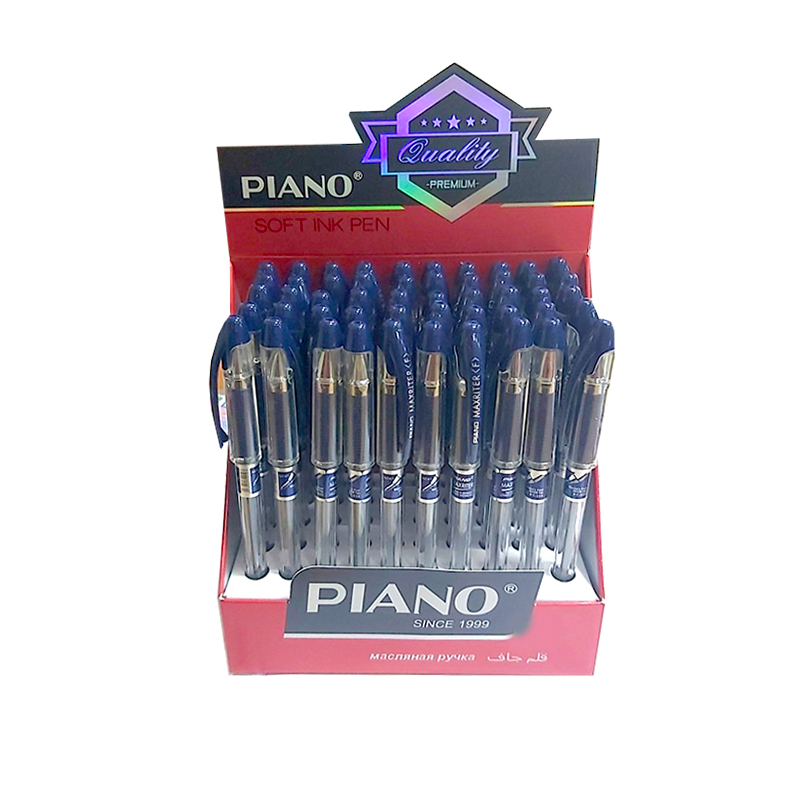 Ручка масляна Piano синя Maxriter РТ335BL