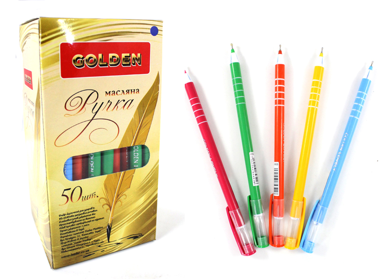 Ручка масляна Goldex синя Golden Lovely 014175