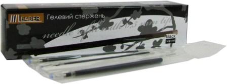 Стрижень гелевий Leader чорний LR-650