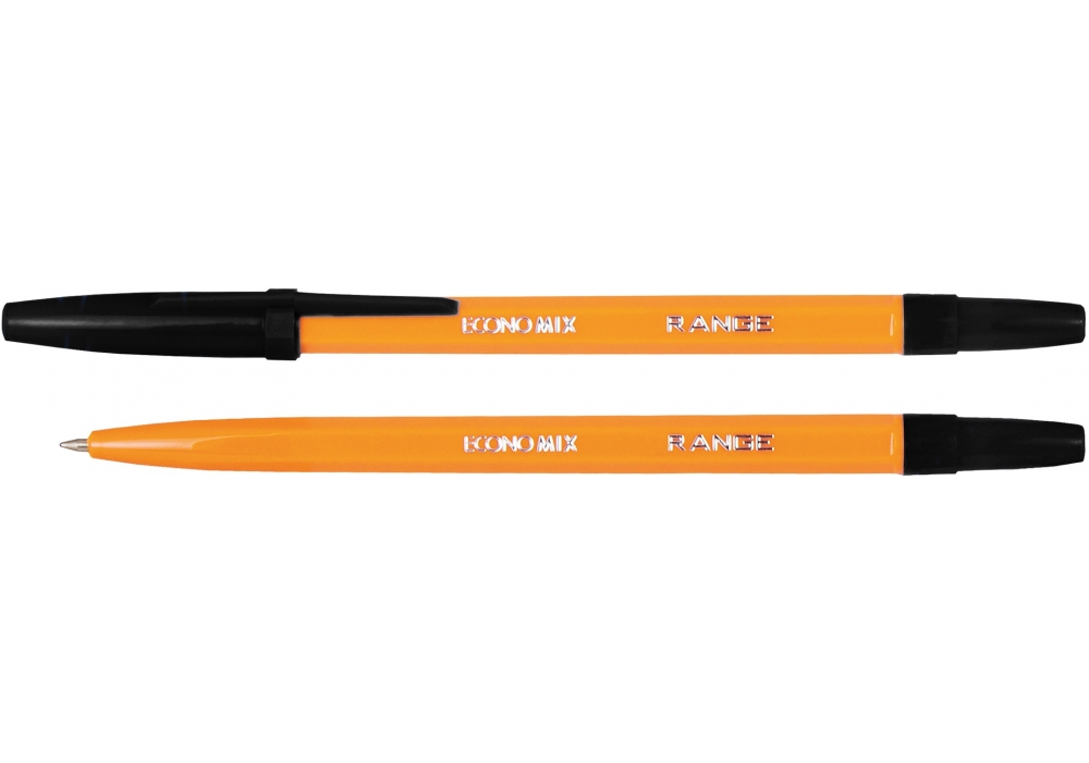 Ручка кулькова Economix Range чорна E10138-01