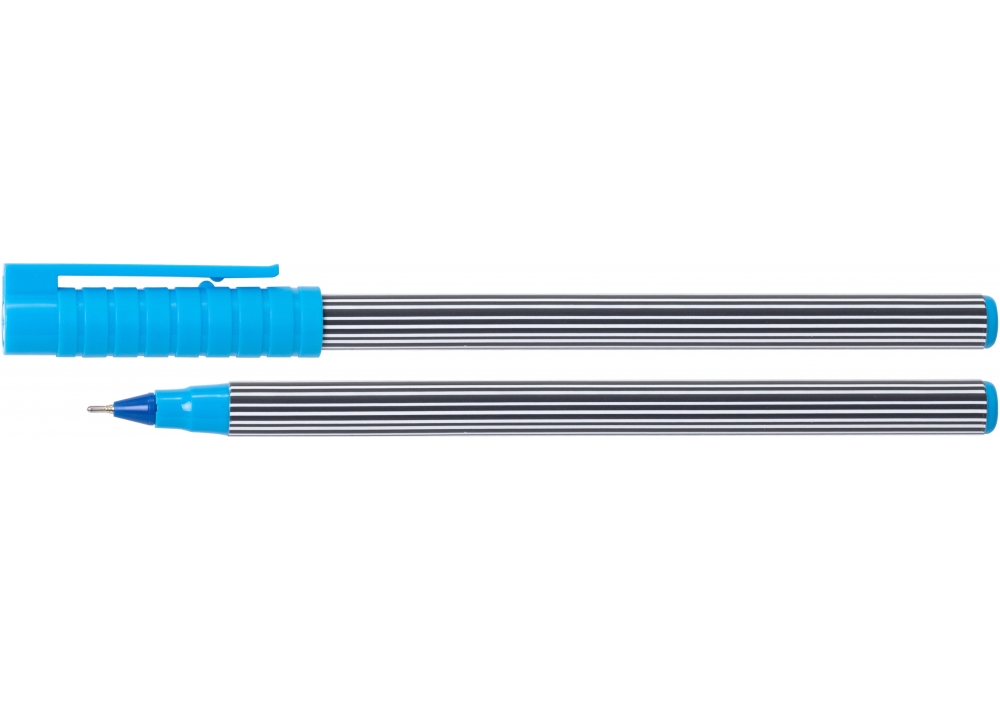 Ручка кулькова STRIPY  Economix 0.7мм синя E10198