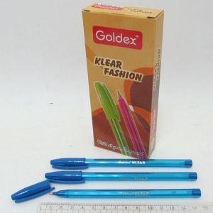 Ручка масляна Goldex Klear Fashion Blue 1.0мм 734-bl