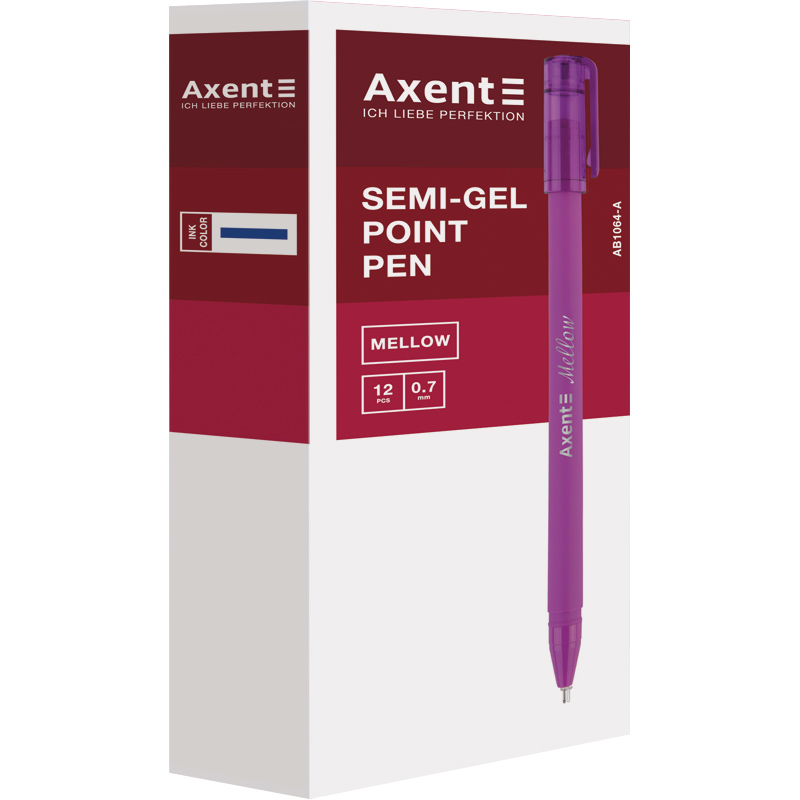 Ручка масляная Axent Mellow 0.7мм синяя AB1064-02-А