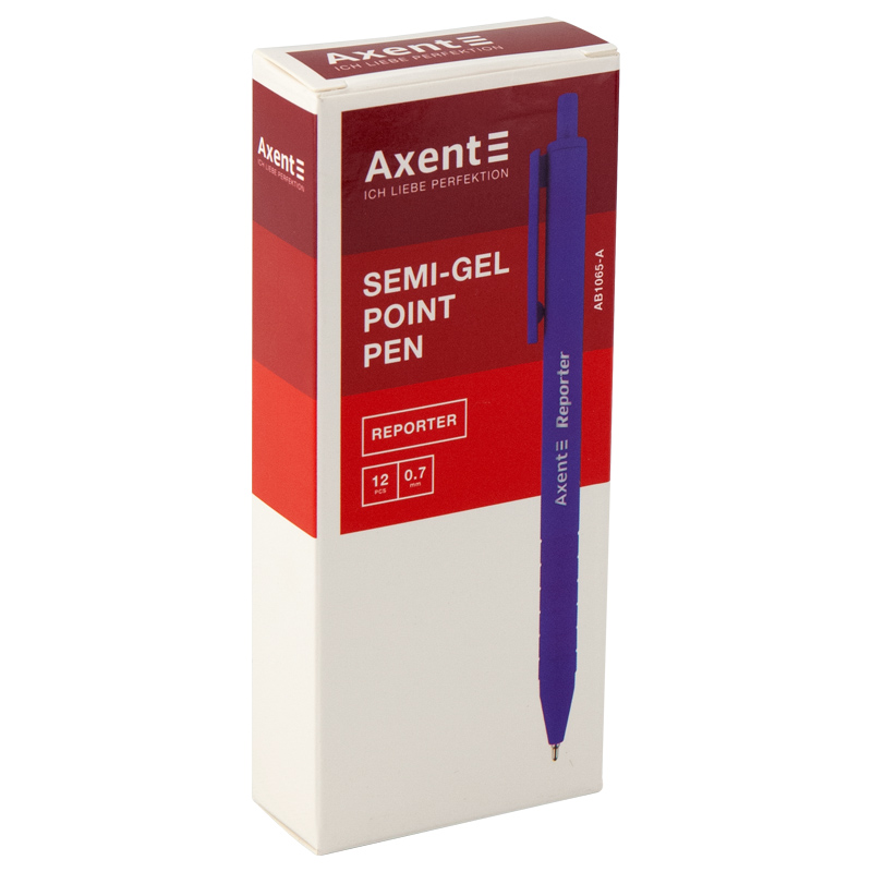 Ручка масляна м Axent Reporter 0.7мм синя AB1065-02-A