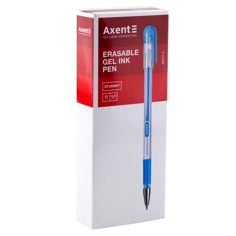 Ручка гелевая Axent Student пиши-стрирай 0.5мм синяя AG1071-02-A