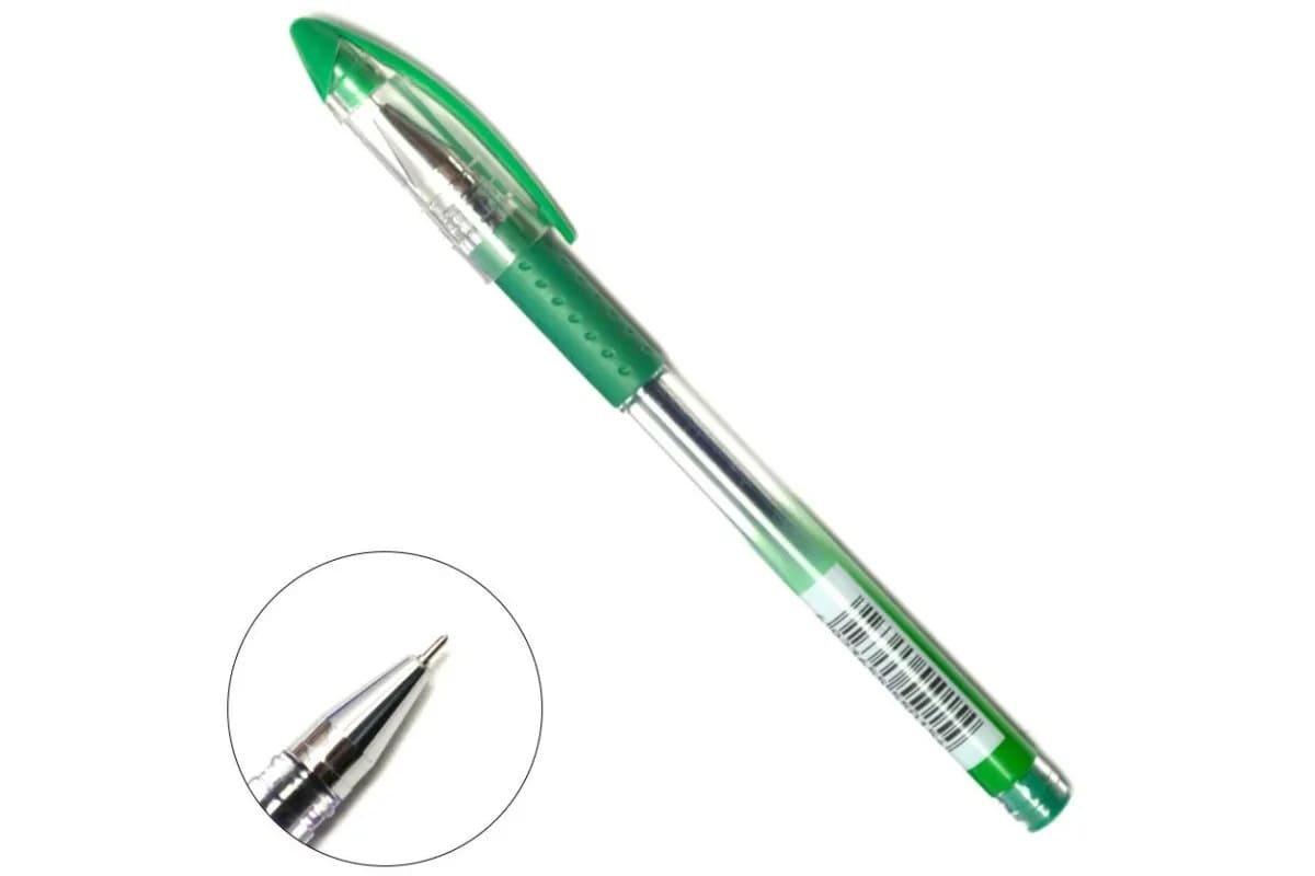 Ручка гелева Tianjiao 0,5мм зелена TZ501B green