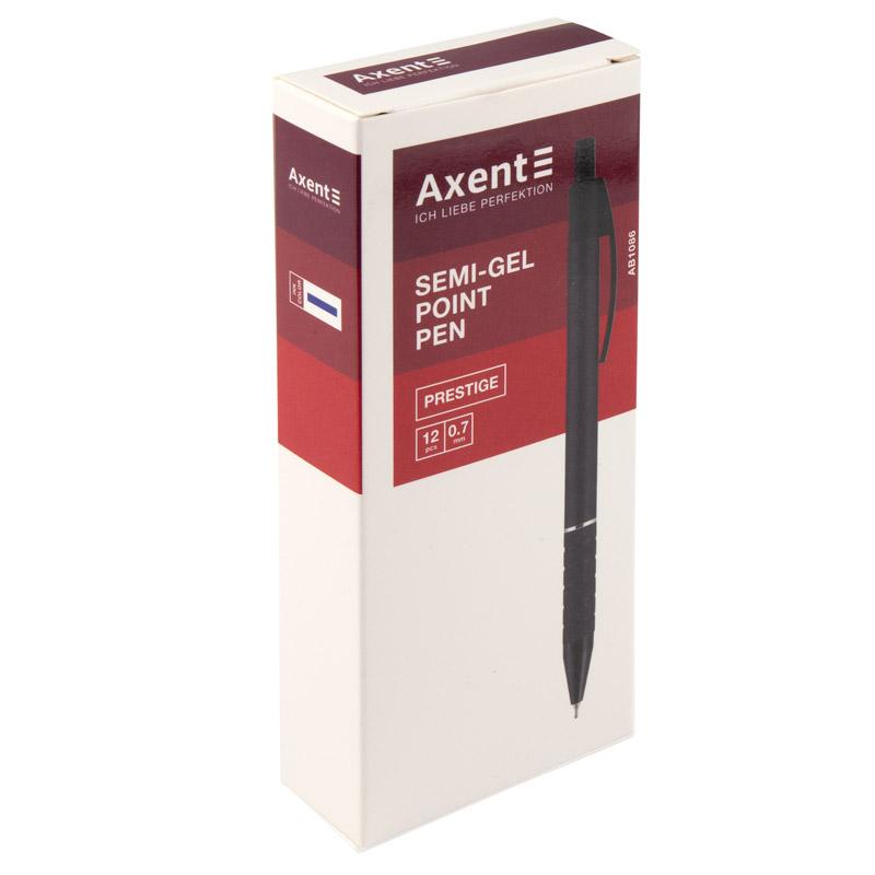 Ручка масляна автоматична Axent Prestige 0.7мм синя AB1086-01-02