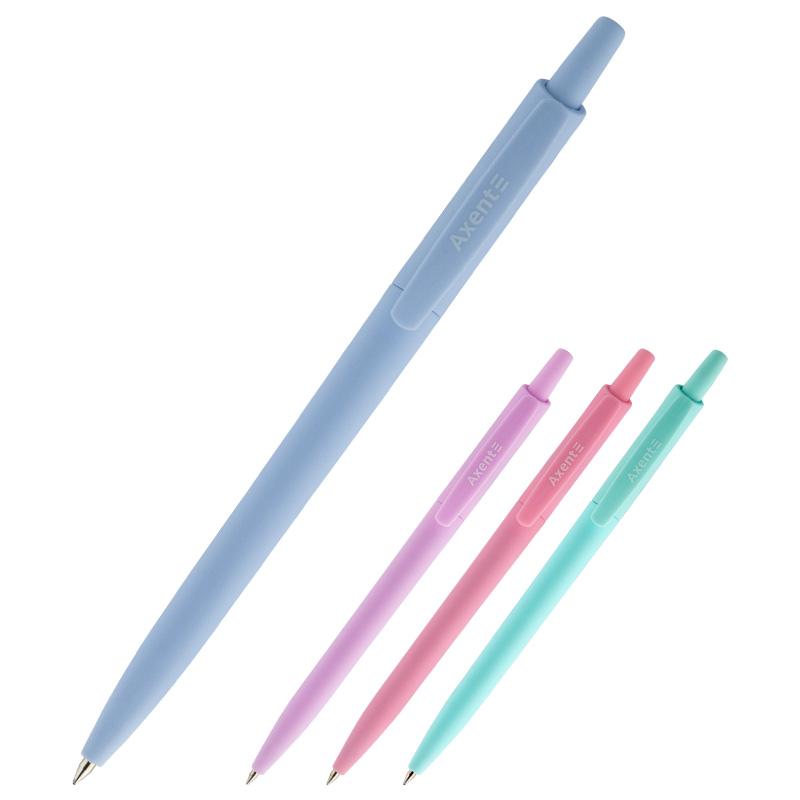 Ручка кулькова Axent Allegro Pastelini 0.5мм синя AB1090-02