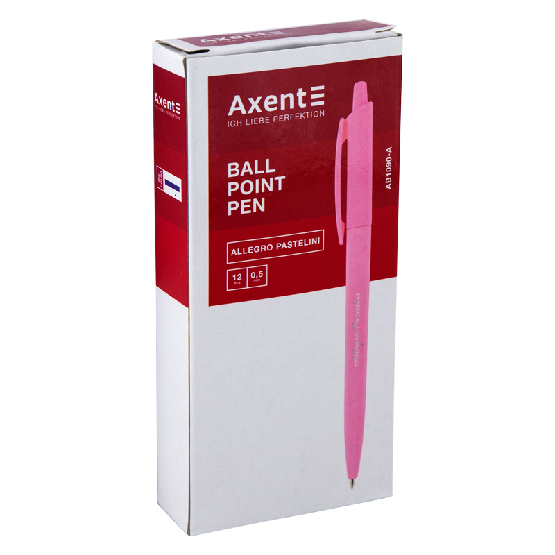 Ручка кулькова Axent Allegro Pastelini 0.5мм синя AB1090-02