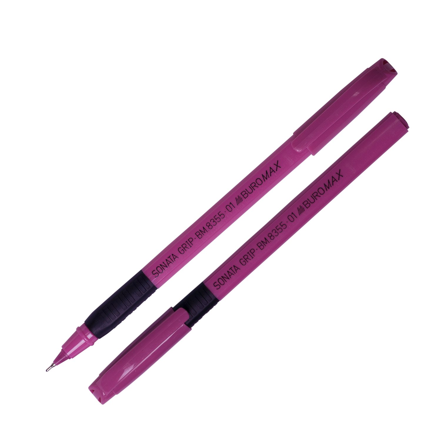 Ручка масляна BUROMAX SONATA GRIP 0,5мм синя BM.8356-01