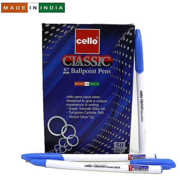 Ручка масляна Cello Classic 0,7мм синя CLASS-BL