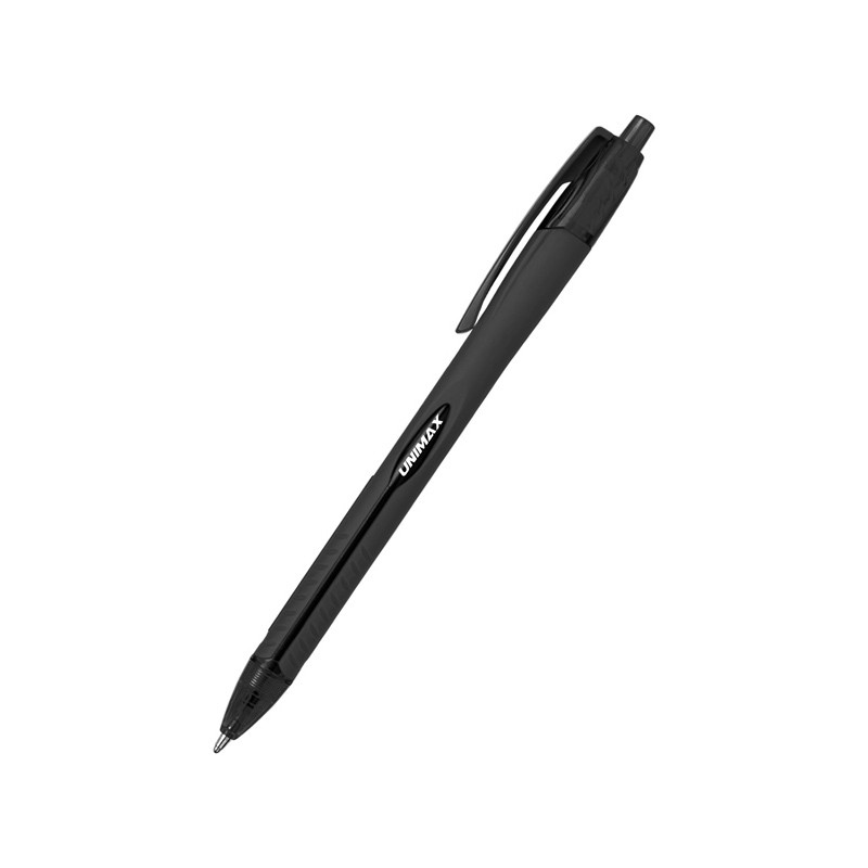 Ручка кулькова автоматична Unimax  Aerogrip 0,7мм чорна UX-136-01