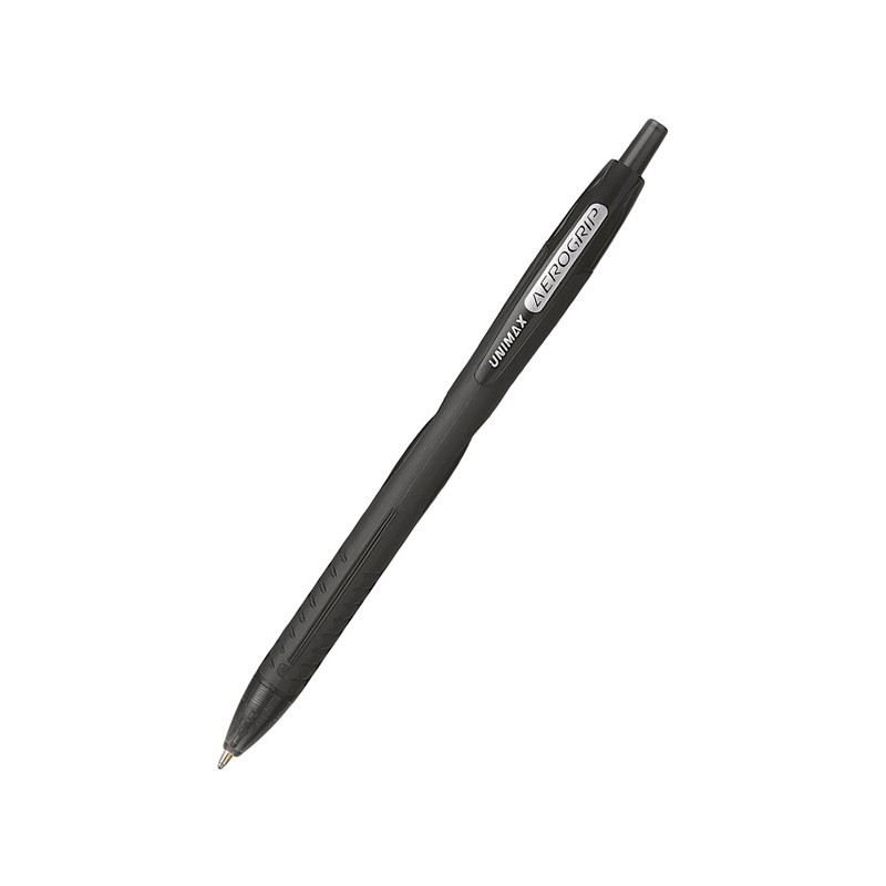 Ручка кулькова автоматична Unimax  Aerogrip 0,7мм чорна UX-136-01