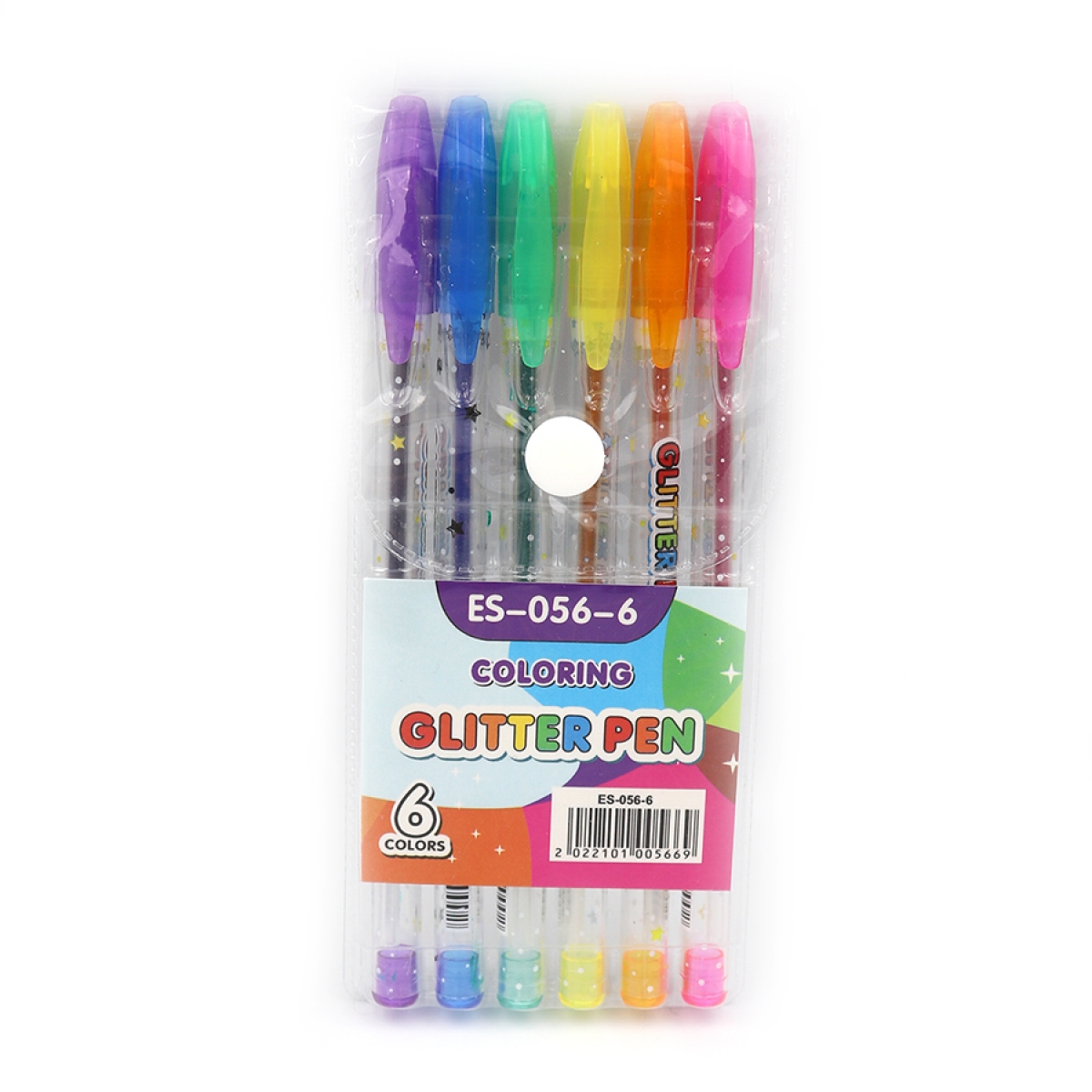 Набір гелевий ручок Josef Otten 6кол Glitter pen ES056-6