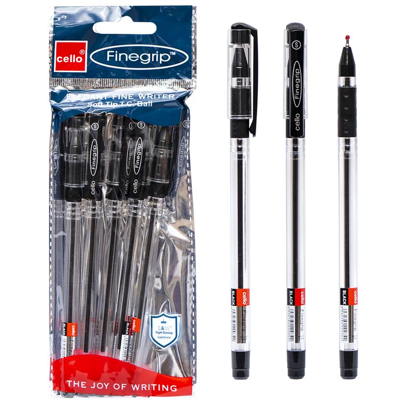 Ручка кулькова Cello Finegrip 0,7мм чорна 91056