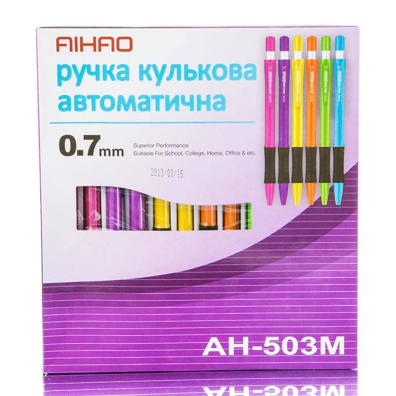 Ручка кулькова автоматична AIHAO синя АН-503М
