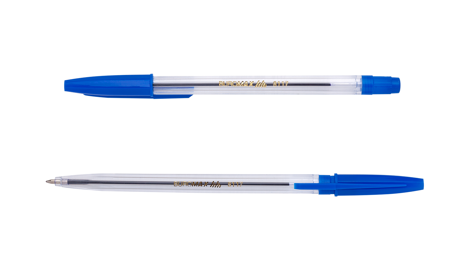Ручка кулькова BUROMAX синя BM.8117-01