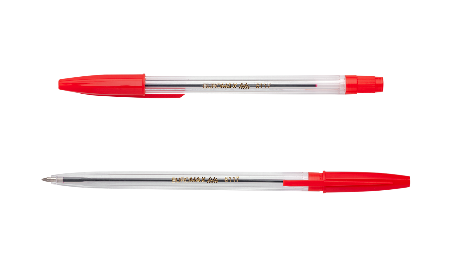Ручка кулькова BUROMAX червона BM.8117-03