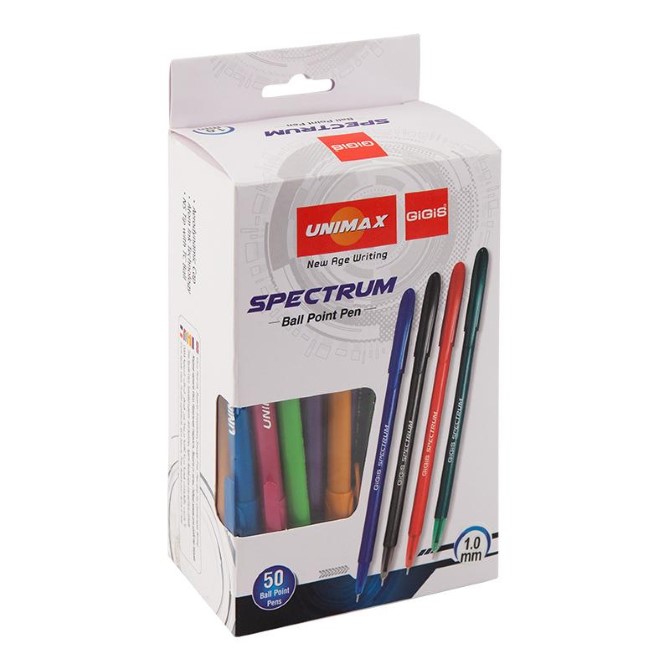Ручка кулькова Unimax Spectrum Fashion 1,0мм синя UX-135-02