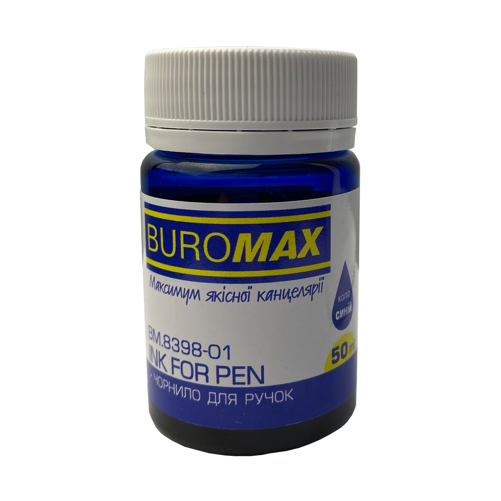 Чорнило для ручок BUROMAX 50 мл синій BM.8398-01