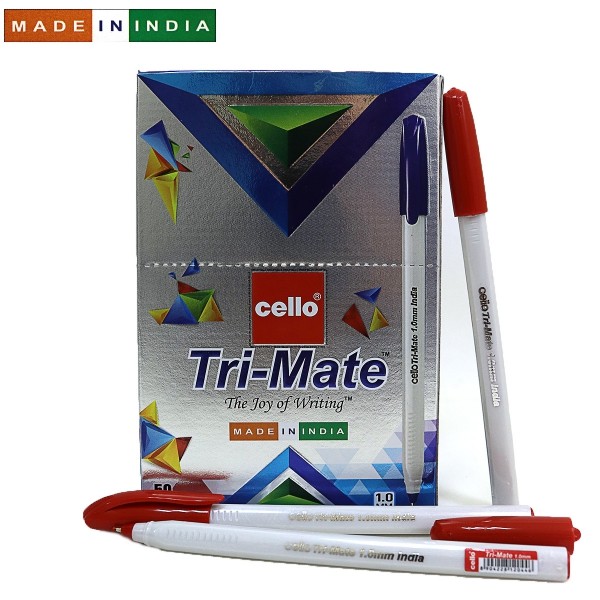 Ручка кулькова Cello Original Tri-Mate 1мм червона Tri-mateRD