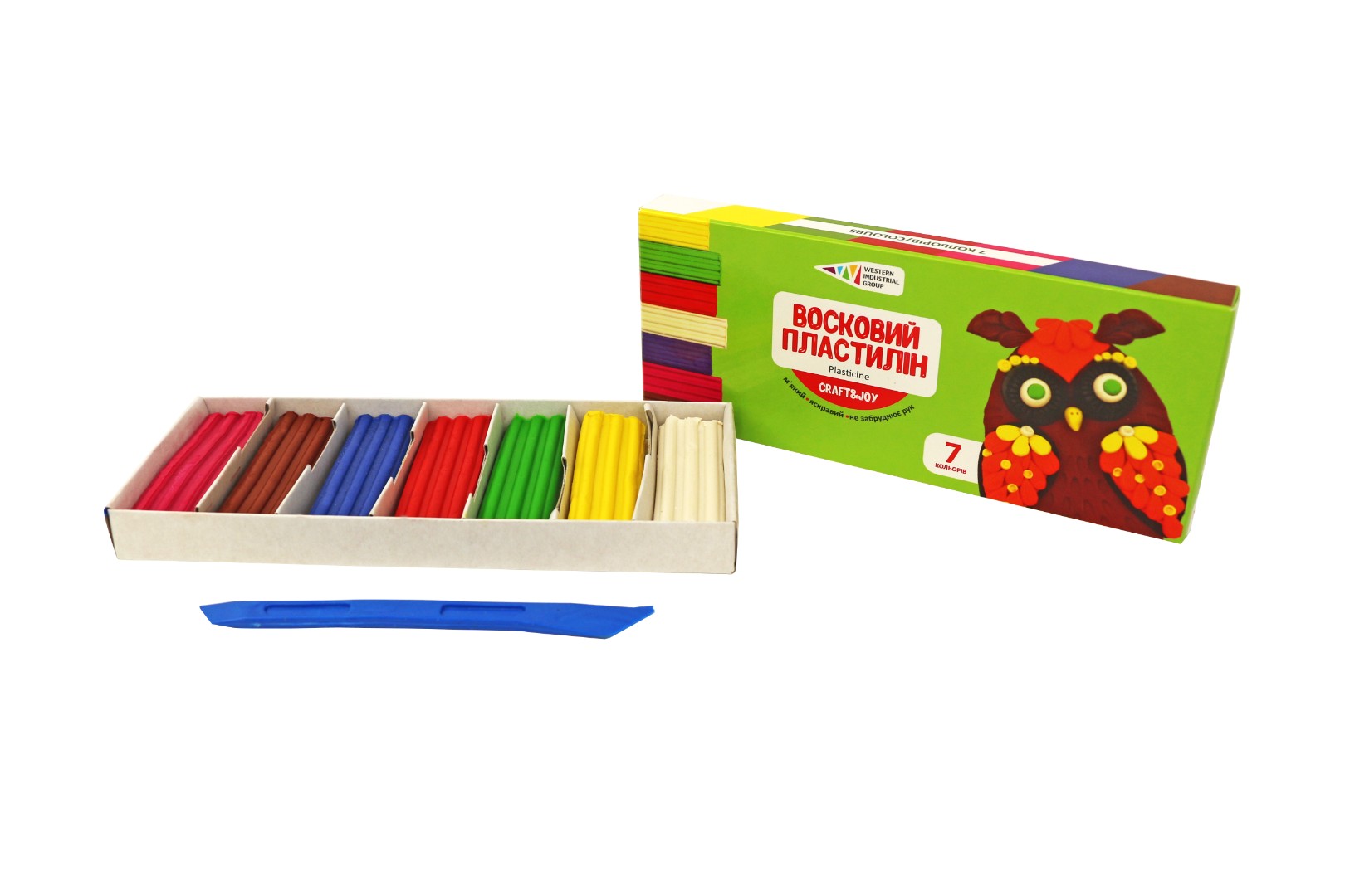 Пластилин Восковой Гамма CRAFT&JOY 84г 7цв 331015/Cr