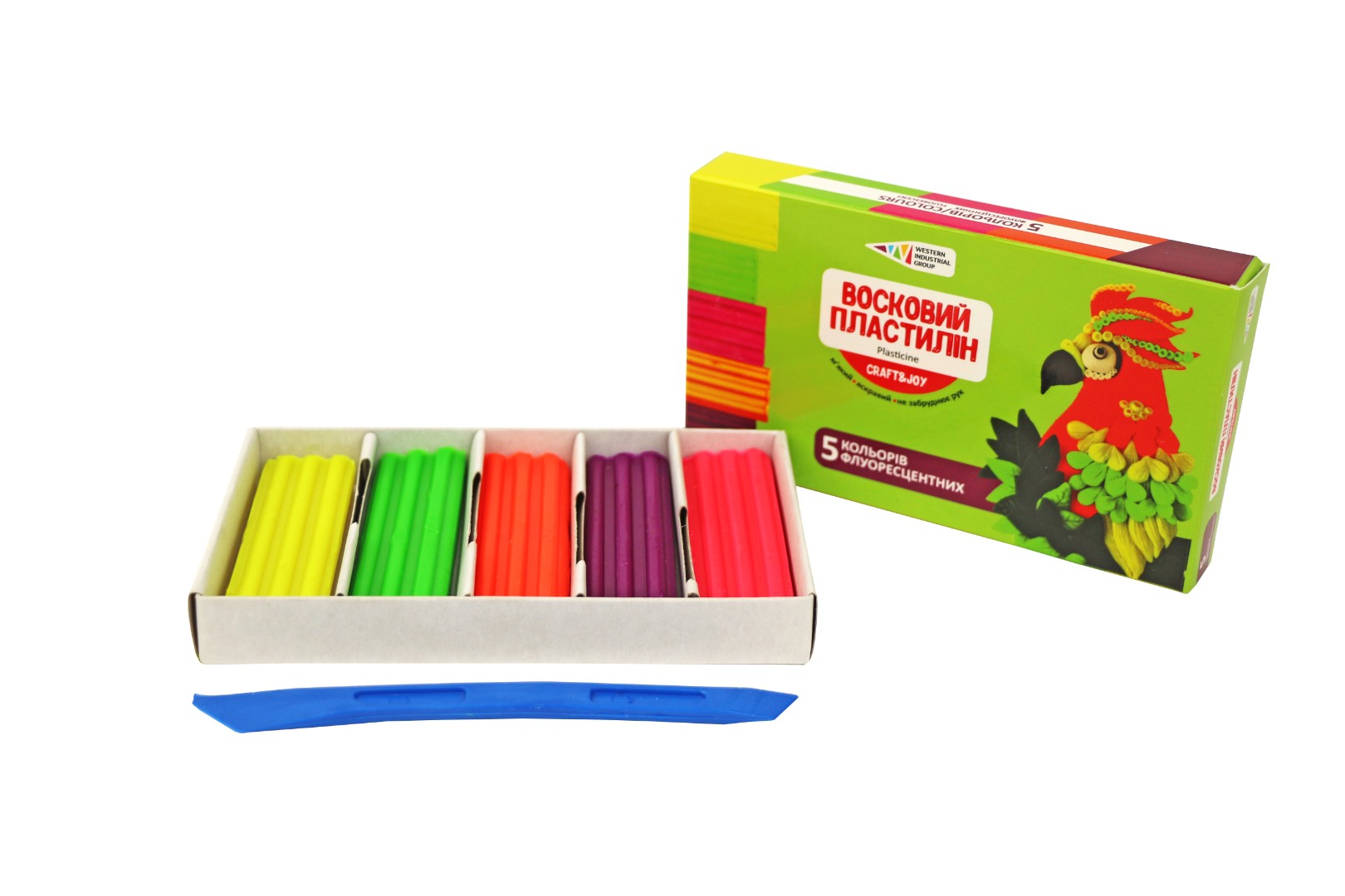 Пластилин Восковой Гамма CRAFT&JOY 60г 5цв 331055/Cr