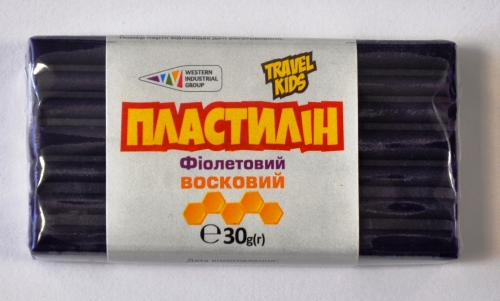 Пластилин Восковой Гамма TRAVEL KIDS фиолетовый 30г 333112