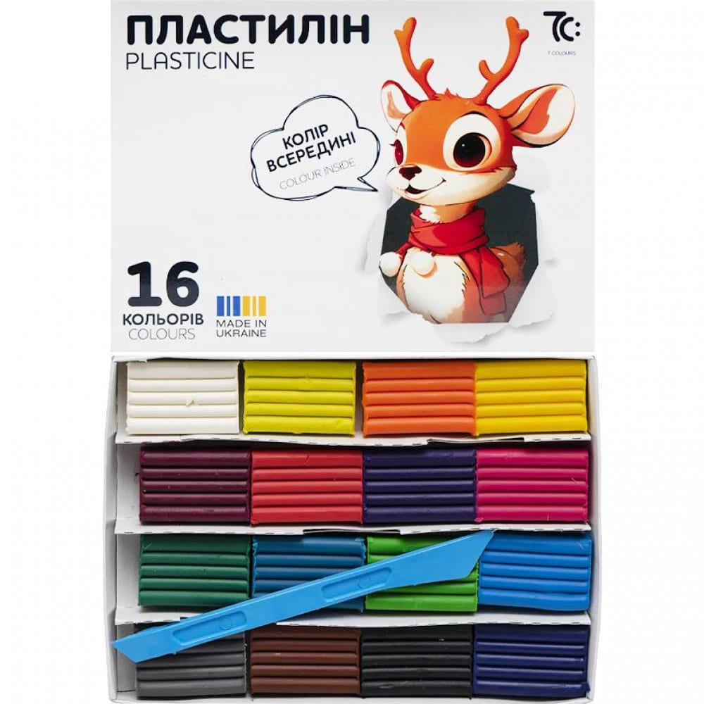 Пластилін Гама Н 7С 16кол 128г 7C31602