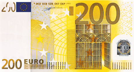 Конверт Купюри 200Є ЕкспресУдачі 1002