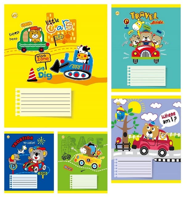 Зошит ТЕТРАДА WiLL 12арк в клітинку Kids Car 61101
