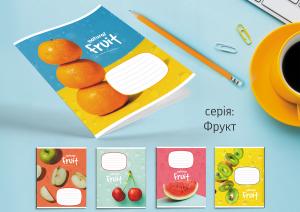Зошит Leader 18арк в лінію Фрукт 959054