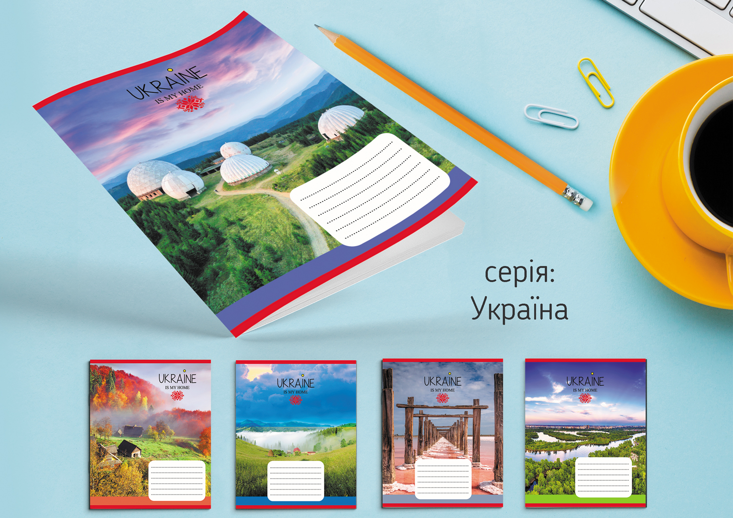 Зошит Leader 24арк в клітинку Україна 959055