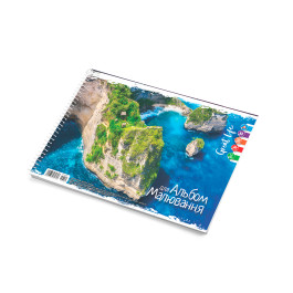 Альбом для малювання Аркуш ЕКО А4 спіраль 30арк Море з островами 1В2551