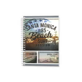 Блокнот Аркуш кл бічна спіраль А5 96арк SantaMonica 1В2287