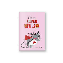 Блокнот Аркуш фіол кл В6 48арк 170х120мм Super Hero 1В1371