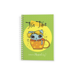 Блокнот Аркуш кл бічна спіраль В6 96арк Tea time 1В2228