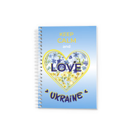 Блокнот Аркуш кл бічна спіраль В6 96арк LoveUkraine 1В2236