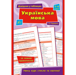 Книга УЛА Справочник в таблицах Русский язык 5–6 классы 21793