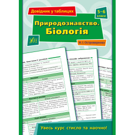 Книга УЛА Справочник по таблицам Естествознание Биология 5–6 классы 21851